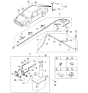 Diagram for 1997 Kia Sephia Washer Pump - 0K20167483