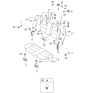 Diagram for 2001 Kia Spectra Seat Cushion - 0K2B557200L96