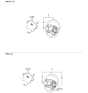 Diagram for 2001 Kia Spectra Steering Wheel - 0K2B232980A02