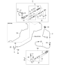 Diagram for Kia Sephia Clutch Hose - 0K20141380A