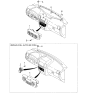 Diagram for 2006 Kia Sorento Blower Control Switches - 972503E3808W