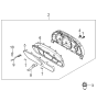 Diagram for Kia Instrument Cluster - 940113E230