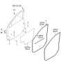 Diagram for 2003 Kia Sorento Weather Strip - 822103E001