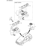 Diagram for 2004 Kia Sorento Dome Light - 928003E031CY