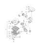 Diagram for Kia Sorento Air Filter - 281133E500