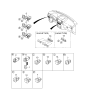 Diagram for Kia Sorento Seat Heater Switch - 937403E510
