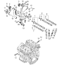 Diagram for Kia Amanti Timing Chain Guide - 248103C200