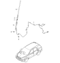 Diagram for Kia Antenna Cable - 961803E000