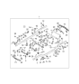 Diagram for Kia Sorento Sway Bar Bracket - 626773E020