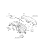 Diagram for Kia Sorento Steering Column Cover - 848513E000WK