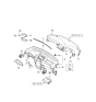 Diagram for 2008 Kia Sorento Steering Column Cover - 848513E000WK