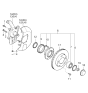 Diagram for 2006 Kia Sorento Steering Knuckle - 517153E350