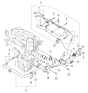 Diagram for 2006 Kia Sorento Thermostat Housing - 256203C500