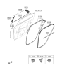 Diagram for 2023 Kia Niro Weather Strip - 83130AT000