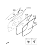 Diagram for 2024 Kia Niro Door Moldings - 82250AT000