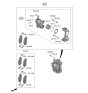 Diagram for 2023 Kia Niro EV Brake Pad Set - 58101AOA00