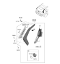 Diagram for Kia Niro Headlight Cover - 92164J9000