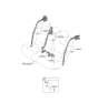 Diagram for 2023 Kia Niro Seat Belt - 89850AT500CCV
