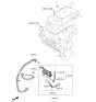 Diagram for 2023 Kia Niro EV Oil Cooler Hose - 25421AO000