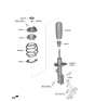 Diagram for Kia Niro Shock And Strut Mount - 54610AT000