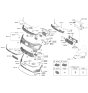 Diagram for 2024 Kia Niro EV Parking Assist Distance Sensor - 99310P1300AHV