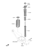 Diagram for 2023 Kia Niro EV Shock Absorber - 55307AO100