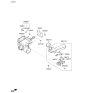 Diagram for 2024 Kia Niro EV Brake Master Cylinder Reservoir - 58511AO000