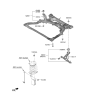 Diagram for Kia Niro EV Front Cross-Member - 62405AO000