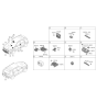 Diagram for Kia Niro EV Air Bag Control Module - 95910AO200