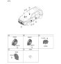 Diagram for Kia Niro EV Car Speakers - 96390AT510