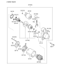 Diagram for Kia Sorento Starter Drive Gear - 361402G210