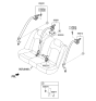 Diagram for 2020 Kia Optima Seat Belt - 89820D5500WK