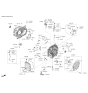 Diagram for Kia Optima Transfer Case Mount - 452183BDG0