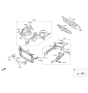 Diagram for Kia Optima Hybrid Engine Mount Bracket - 64527D4000