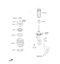 Diagram for Kia Optima Coil Spring Insulator - 54623C2000