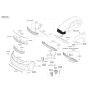 Diagram for 2018 Kia Optima Grille - 86350D5010