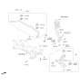 Diagram for 2019 Kia Cadenza Sway Bar Bracket - 54814C1000