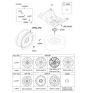 Diagram for 2021 Kia K5 Spare Wheel - 52910C2910