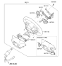 Diagram for Kia Optima Hybrid Steering Wheel - 56120D4200WK