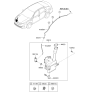 Diagram for Kia Optima Washer Reservoir - 98610D5000