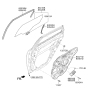 Diagram for 2018 Kia Optima Window Run - 83545D5000