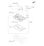 Diagram for 2020 Kia Optima Crankcase Breather Hose - 267102GTA0