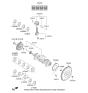 Diagram for 2017 Kia Optima Flywheel - 232002B580