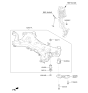 Diagram for Kia Optima Crossmember Bushing - 62486C2000