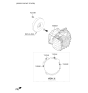 Diagram for 2019 Kia Optima Transmission Assembly - 450003BYE0