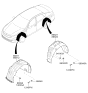 Diagram for Kia Optima Wheelhouse - 86812D5000