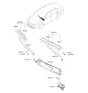 Diagram for Kia Optima Hybrid Wiper Arm - 98321D4000