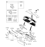 Diagram for 2017 Kia K900 Glove Box - 845103T100BNH