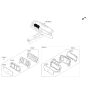 Diagram for 2016 Kia K900 Speedometer - 940013T580