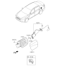 Diagram for Kia K900 Fuel Door - 695113T000